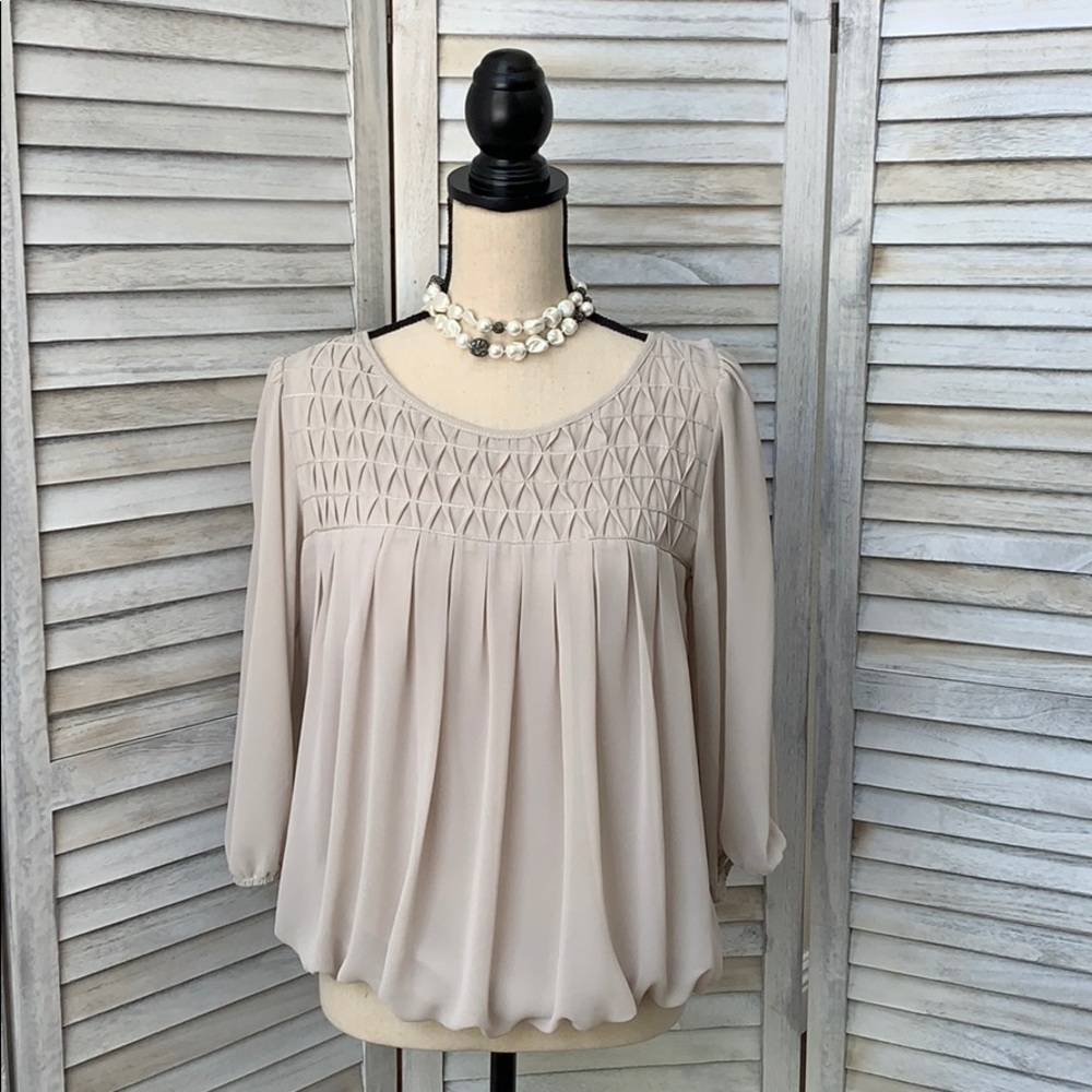 Max Edition Nude BoHo Blouse